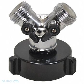 MOON AMERICAN Hazmat Adapter 5 L Alum /Nickel Brass, 41H490