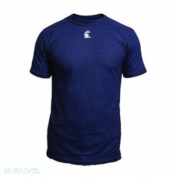 NATIONAL SAFETY APPAREL H3392 FR T-Shirt Navy 4XL, 41H932