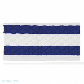 HOSPECO Mop Pad 10 in W Blue/White PK12, 421X14