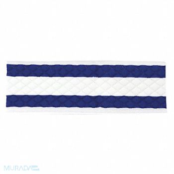 HOSPECO Mop Pad 15 in W Blue/White PK12, 421X15