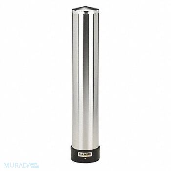 SAN JAMAR Cup Dispenser Wall Mount Stainless Steel, 43HH23