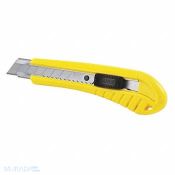 STANLEY Snap-Off Knife 18mm Blade W 6-3/4 in L, 43HH49