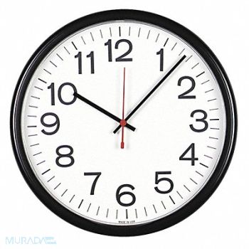 UNIVERSAL Indoor/Outdoor Clock 13.5 Black, 43KR30