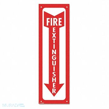 COSCO Sign Fire Extinguisher White, 43PF77