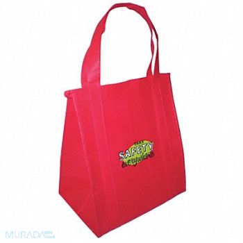 THE MAREK GROUP Insulated Tote Bag Red 13 x 15 in, 43Y442