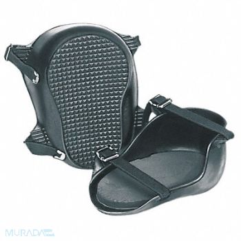 KRAFT TOOL Knee Pads Rubber/Rubber Cushion Black PR, 43Y537