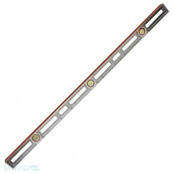 KRAFT TOOL Box Level Cast Aluminum 48 in L 6 Vials, 43Y576