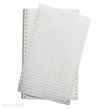 BRADY Dot Matrix Labels 1.5 W x 0.25 H Wht, 43ZK13