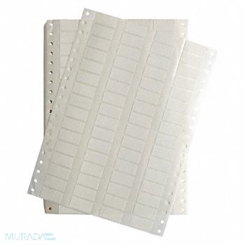 BRADY Dot Matrix Labels 1.125 W x 0.53 H Wht, 43ZK34