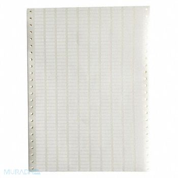 BRADY Dot Matrix Labels 0.65 W x 0.2 H Wht, 43ZK35