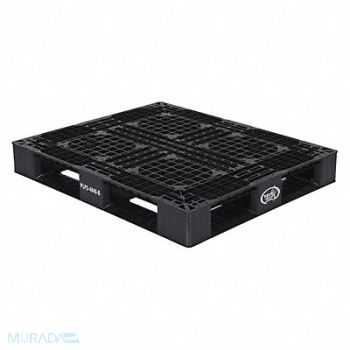 VESTIL Black Plastic Pallet 6000 lb 48 x 40, 44RP17