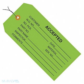 PARTNERS BRAND Tag Wired Accepted 4-3/4 x2-3/8 PK1000, 44YF14