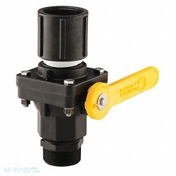 PIG Ball Valve Black Yellow H 10.75, 452K97