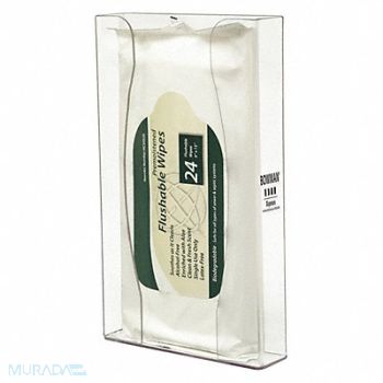 BOWMAN DISPENSERS Wipe Dispenser 1 Compartments Clear, 452M98