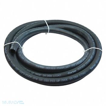 FILL-RITE Discharge Hose EPDM 3/4 I.D. 20 ft L, 454Z81