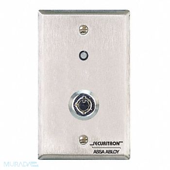 SECURITRON Tubular Keyswitch SS 7A Alternate, 45CG70