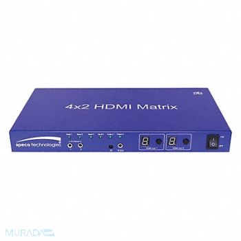 SPECO TECHNOLOGIES HDMI Matrix 5-7/8inLx10-7/8inWx1-1/4inH, 45CP99