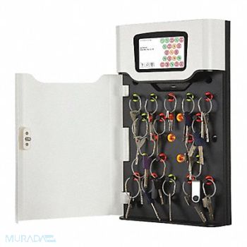 MEDECO Key Cabinet Wall Mount Steel 21 Keys, 45DK66