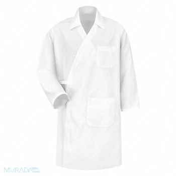 WRANGLER Butcher Coat Mens 2XL White Polyester, 45FA37