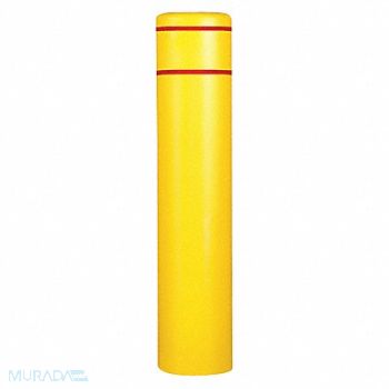 POST GUARD Post Sleeve 60In H Yellow with Red Tape, 45K872