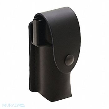 ZARC Carry Case Leather Belt Loop Black Snap, 45KT39