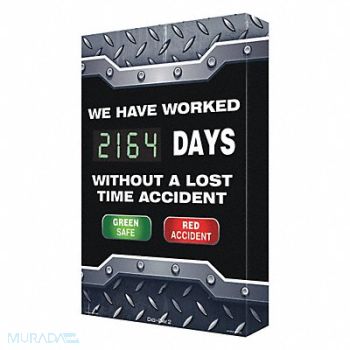 DIGI-DAY2 Electronic Scoreboard 28 in x 20 in Blue, 45KY43