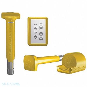 UNIVERSEAL Bolt Seals Yellow Plastic PK50, 45LH34