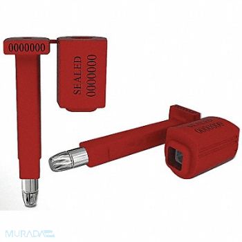 UNIVERSEAL Bolt Seals Red Plastic PK50, 45LH44