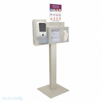 BOWMAN DISPENSERS Respiratory Hygiene Station 60-31/64in.H, 45UZ67