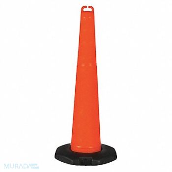 GRAINGER APPROVED Traffic Cone 42in H Orange Polyethylene, 45YJ68