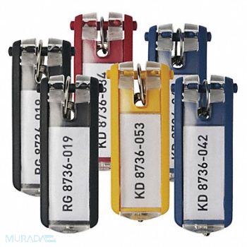 DURABLE Key Tags 2-3/4 H 1 W PK6, 461N49