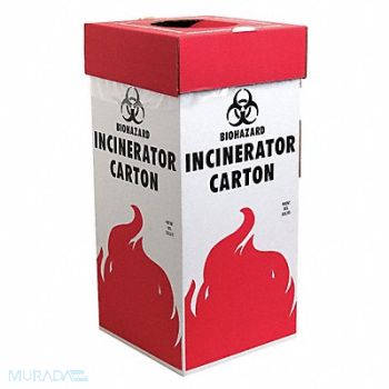 SP SCIENCEWARE Biohazard Incinerator Carton 16 gal PK6, 46C827