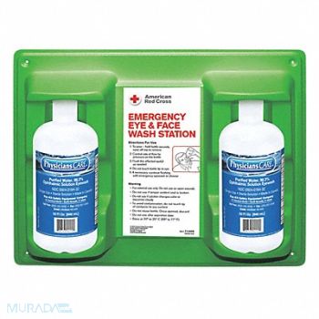 FIRST AID ONLY Eye Wash Station 2-32 oz Bottles, 46G241