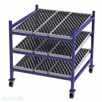 UNEX FLOW CELL Gravity Flow Rack 48inx54inx48in 12ga, 46KF28