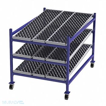 UNEX FLOW CELL Gravity Flow Rack 72inx54inx48in 12ga, 46KF30