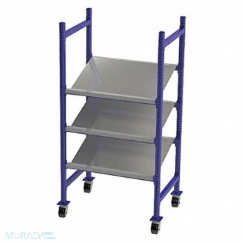UNEX FLOW CELL Gravity Flow Rack 28inx72inx36in 12ga, 46KF31