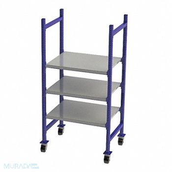 UNEX FLOW CELL Gravity Flow Rack 28inx72inx36in 12ga, 46KF39
