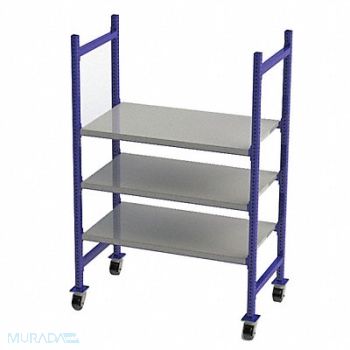 UNEX FLOW CELL Bulk Storage Rack 28inx72inx52in 12ga, 46KF41