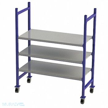 UNEX FLOW CELL Gravity Flow Rack 28inx72inx60in 12ga, 46KF43