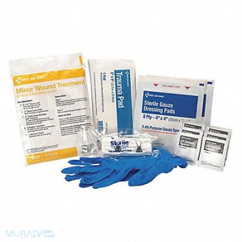 GRAINGER APPROVED First Aid Kit Bag 6 H x 2 W, 480G10