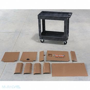KNAACK Mobile Cart Security Paneling Steel Tan, 480Z95