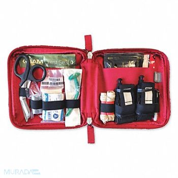 MERET PRODUCTS Pro Response Trauma Kit 1-1/2 D Red, 481C08