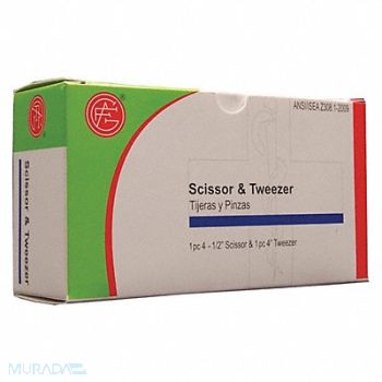 GRAINGER APPROVED Thumb Forceps White 3-1/2 Metal, 482X06