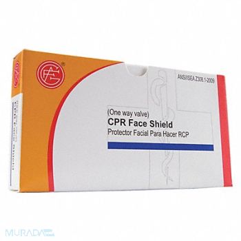 GRAINGER APPROVED CPR Faceshield Universal Bag Clear, 482X10