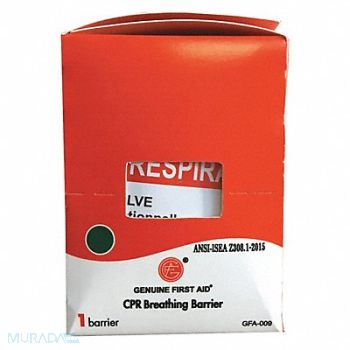 GRAINGER APPROVED CPR Faceshield Universal Bag Clear, 482X43