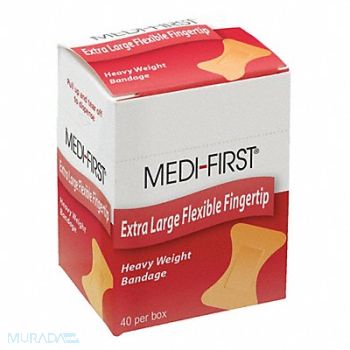 GRAINGER APPROVED Fingertip Bandages 3 L x 1-3/4 W PK40, 483T57