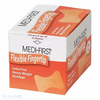 GRAINGER APPROVED Fingertip Bandages 2 L x 1-1/2 W PK40, 483T93