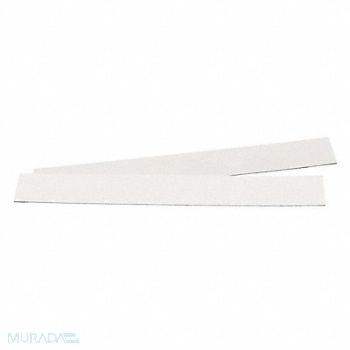 CONDOR Magnetic Strip White Vinyl 1 in H PK5, 487C76