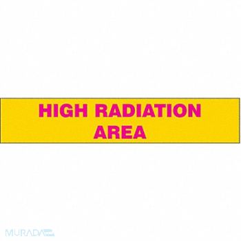 CONDOR Radiation Sign Slider Insert 1 1/2 x 8in, 487C88