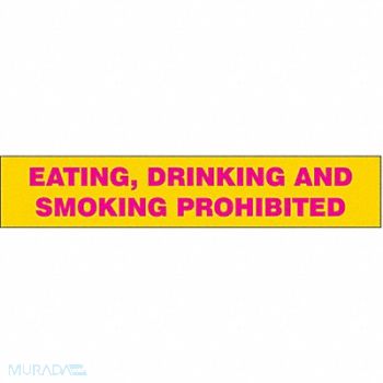 CONDOR Radiation Sign Slider Insert 1 1/2 x 8in, 487C89